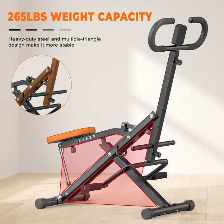 Dskeuzeew Squat Machine Faltbare Kniebeugenmaschine Heimtrainer Fitnessgeräte Kniebeugen mit Widerst