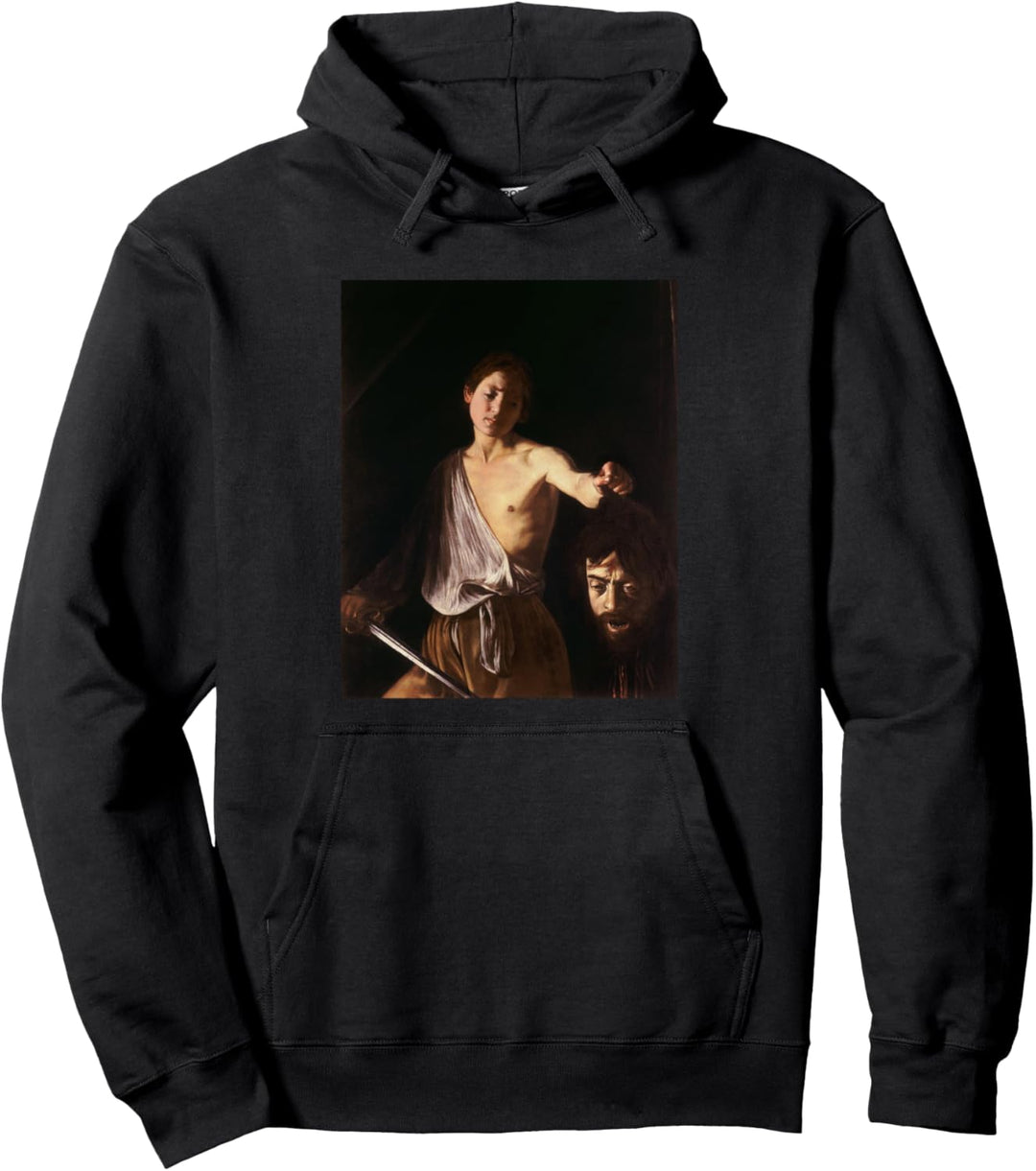 Caravaggio's David with the Head of Goliath | Art Painting Pullover Hoodie