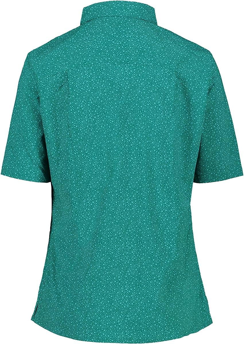 CMP Damen Camicia A Mezze Maniche Stretch Con Protezione Upf 30 Hemd 42 Türkis, 42 Türkis