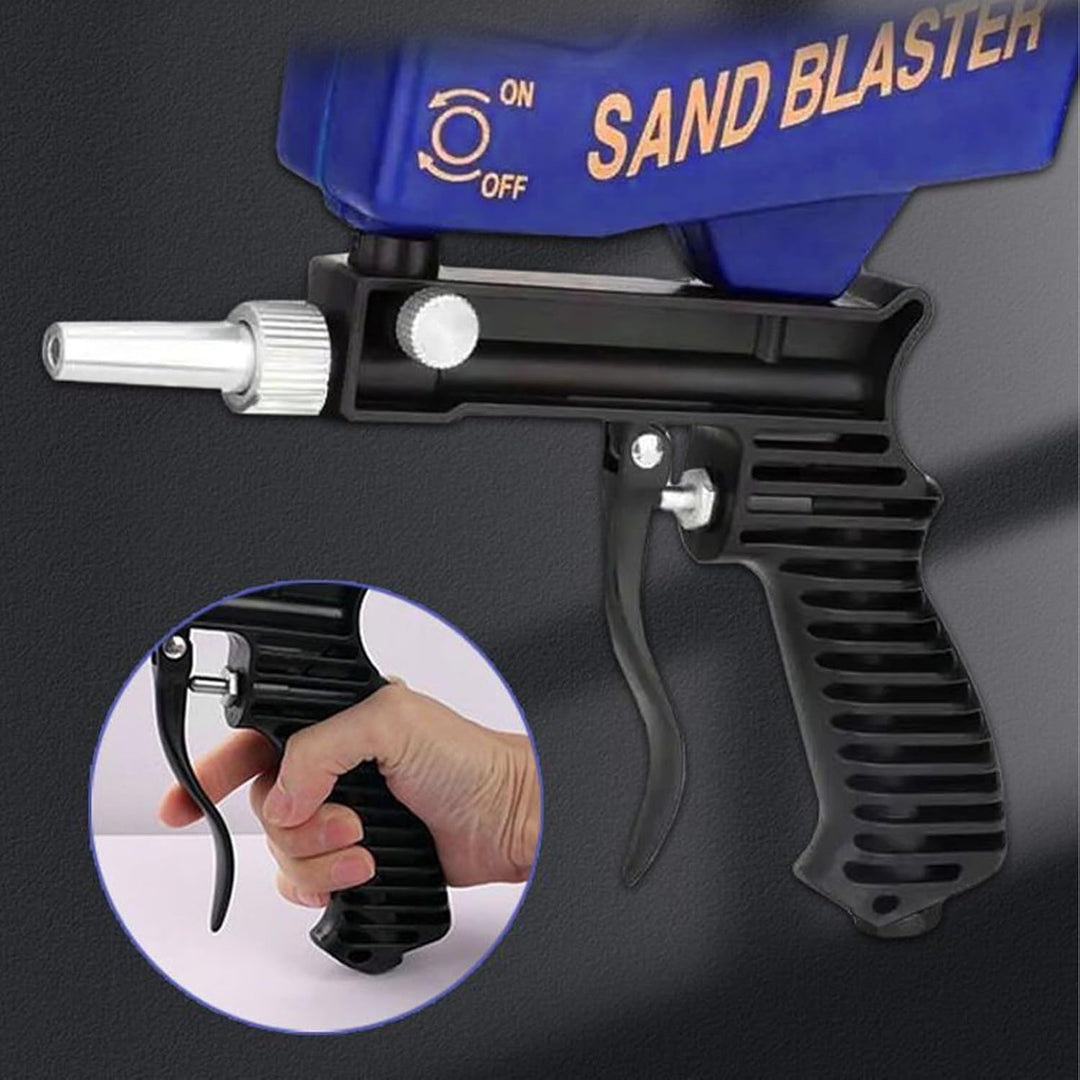 Portable Sandblasting Machine, Handheld Power Sander Tool, Rust Removal Equipment for Metal Paint Re