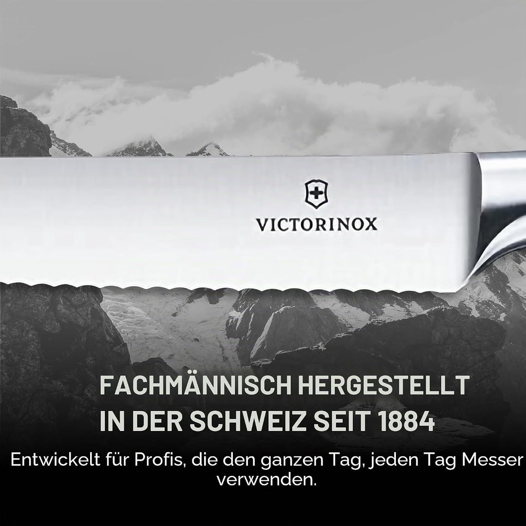 Victorinox, Grand Maître, Profi Steakmesser-Set, 2-teilig, Extra Scharfe Klinge, Wellenschliff, 12 c