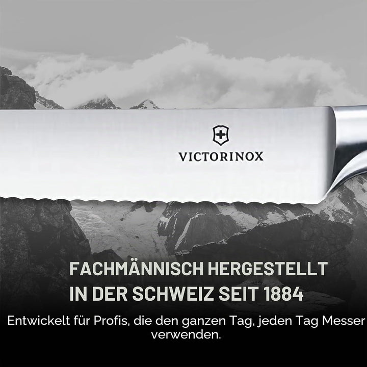 Victorinox, Grand Maître, Profi Steakmesser-Set, 2-teilig, Extra Scharfe Klinge, Wellenschliff, 12 c