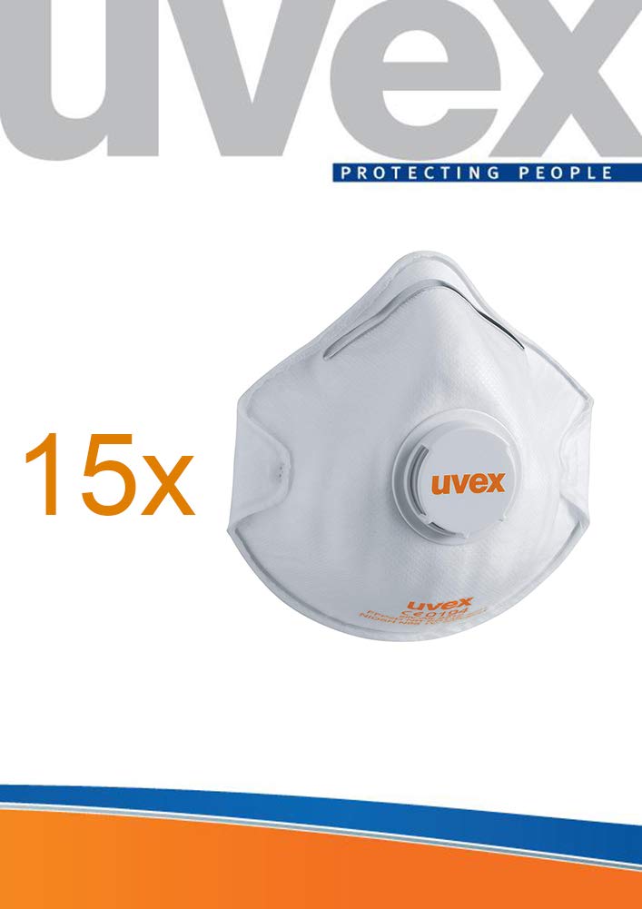 Uvex 8732.210 C2210 silv-air Maske, Cup Form mit Ventil