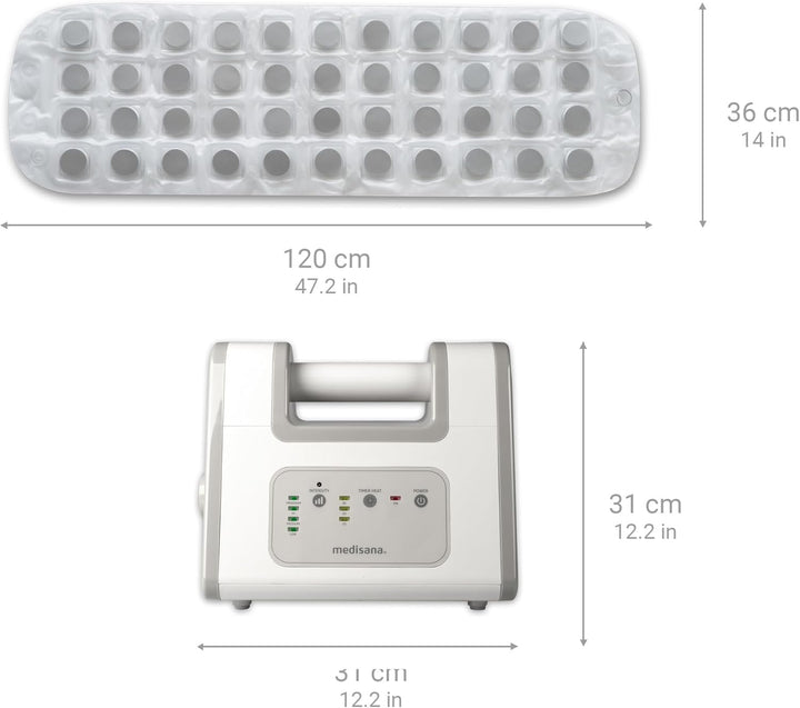 medisana BBS Luftsprudelbad, Whirlpoolmatte mit Aromaspender, 3 Intensitätsstufen, Timer-Funktion, f