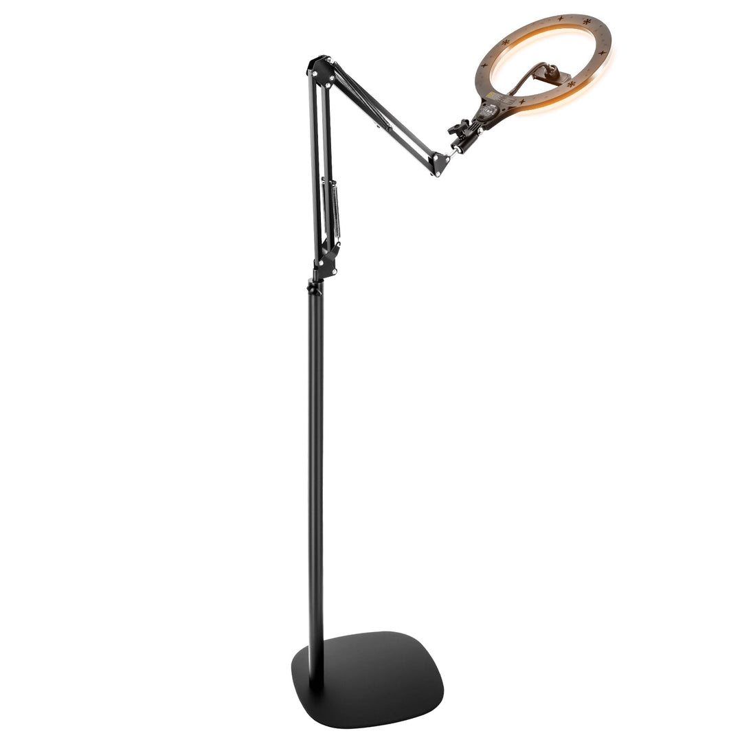 NEEWER Entry Level Version 10,5" 10W Ringlicht mit 46“-63" Stativ, Handyhalterung für Deckenmontage,