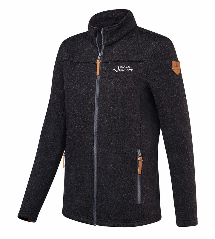 Black Crevice Damen Fleece Jacke Fleecejacke 36 Schwarz, 36 Schwarz