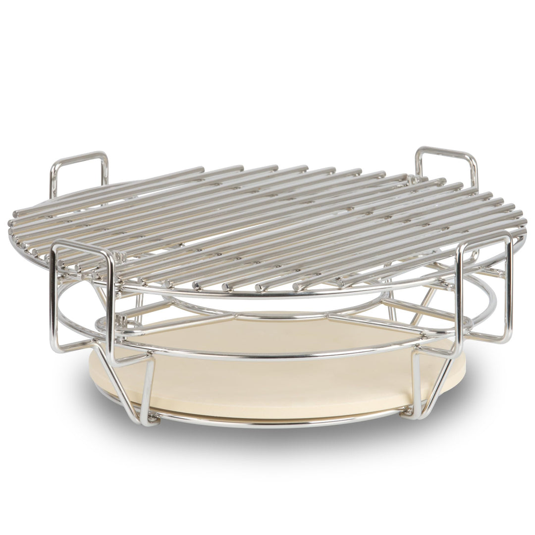 BBQ-Toro Flexibles Kochsystem für Kamadogrill Ø 39 cm | Edelstahl Grillaufsatz 3 Ebenen mit Grillros