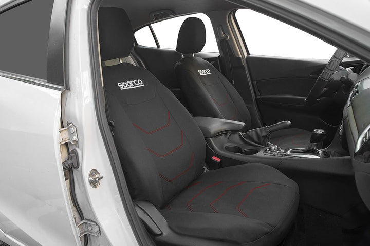 Sparco Corsa Abdeckungssatz Schwarz/Rot