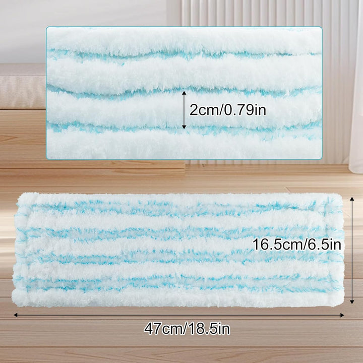 6 Ersatz-Wischbezüge für Leifheit Profi XL Micro Duo/Profi XL Cotton Plus ,Bodenwischer Ersatzbezug