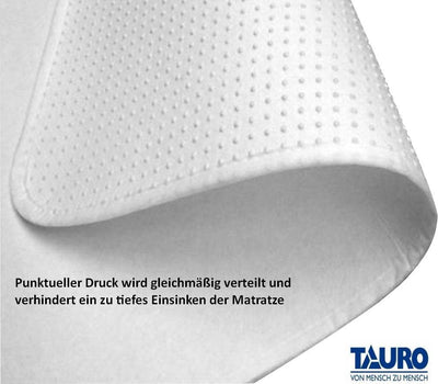 TAURO Noppen Matratzenschoner Textil 80 x 200 cm, (Einzelpack =1 Stück) 80 x 200 cm Einzelpack, 80 x