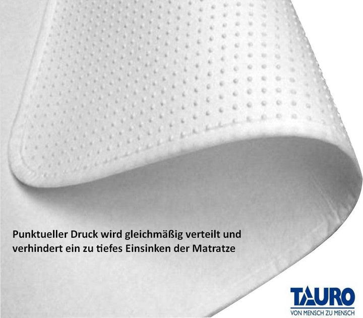 TAURO Noppen Matratzenschoner Textil 90 x 200 cm, (Einzelpack =1 Stück) 90 x 200 cm Einzelpack, 90 x