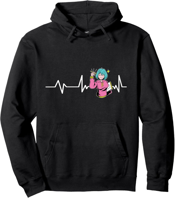 Anime und Skizzieren Herzschlag Anime Geschenk Anime Pullover Hoodie