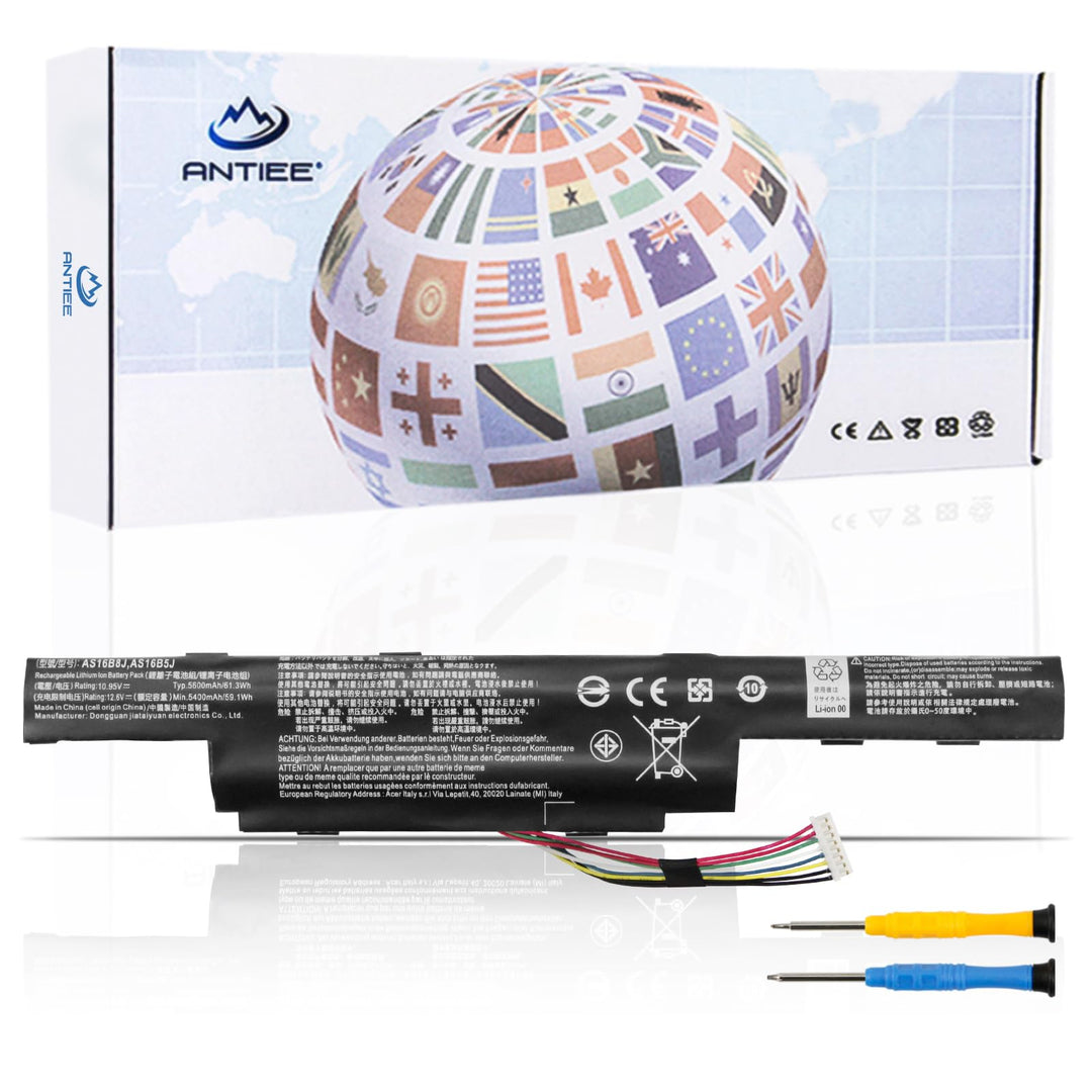 ANTIEE AS16B5J AS16B8J Akku für Acer Aspire 15.6" E5-575G E5-575G-53VG E5-575G-75MD E5-575-33BM E5-5