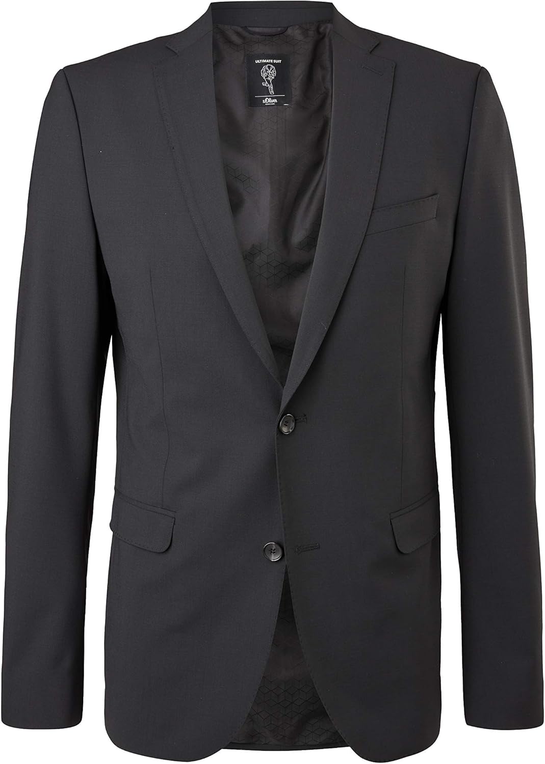s.Oliver BLACK LABEL Herren Business-Anzug Jacke 160.11.899.15.153.2053723 25 Schwarz, 25 Schwarz