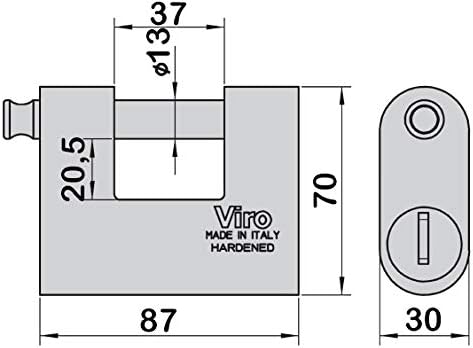 Viro 4154.69 Euromonolith, Ka 0, Base 87 mm