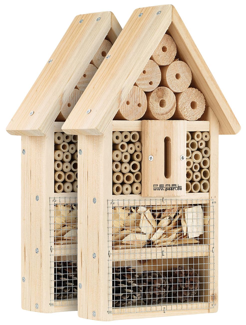PEARL Insektenhotel Bastelset: 2er-Set Insektenhotel-Bausätze, Nisthilfe und Schutz für Nützlinge (I