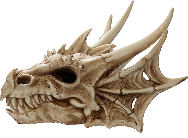 Puckator Dekofigur Drachen Totenkopf, Kunstharz, gemischt, Height 16.5cm Width 22.5cm Depth 25cm