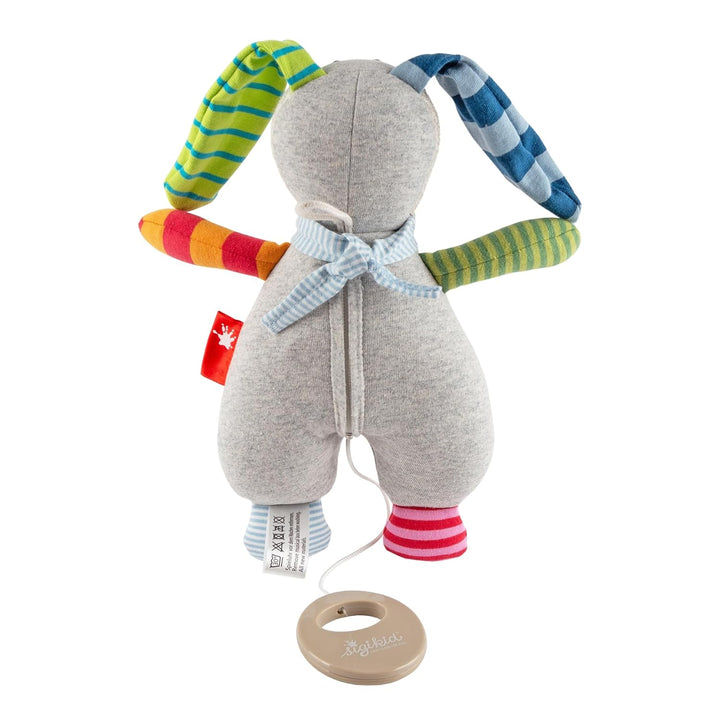 SIGIKID 39435 Spieluhr Ringel Dingel Mädchen und Jungen Babyspielzeug empfohlen ab Geburt grau/mehrf