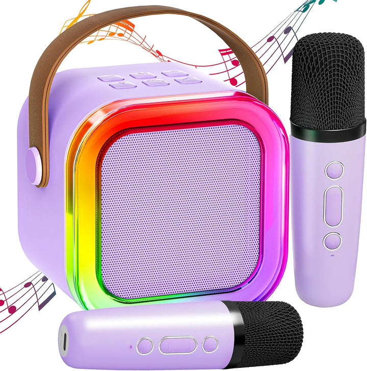 Kinder Karaoke Maschine mit Karaoke mikrofon Kinder: Wowstar Kinder Karaoke mit Mikrofon - Mini Kara