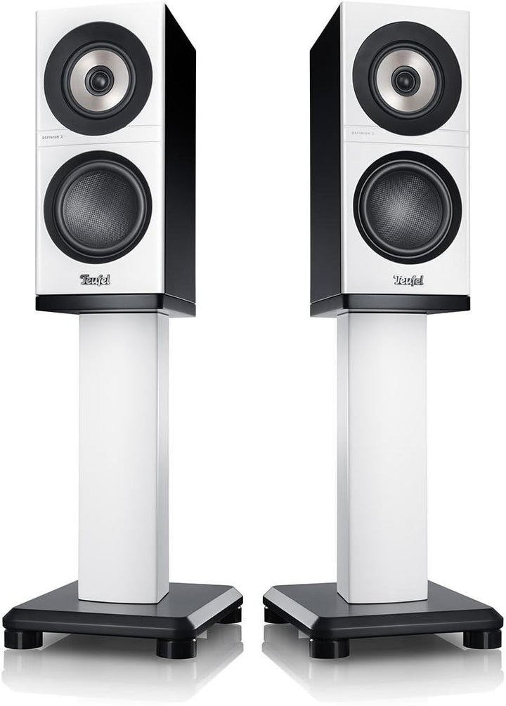 Teufel Definion 3S Weiss/Schwarz Stereo Lautsprecher Musik Sound Hochtöner Mitteltöner Bass Speaker