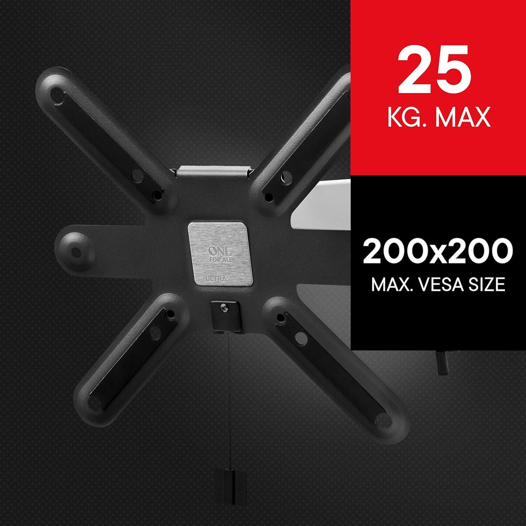 One For All TV-Wandhalterung - Schwenkbar 90°/Neigbar/Ausziehbare Fernseher Halterung - 4K OLED QLED