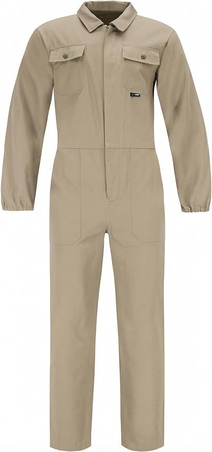 BWOLF Herren Anax Overall Arbeitsoverall Herren (1er Pack) S Khaki, S Khaki