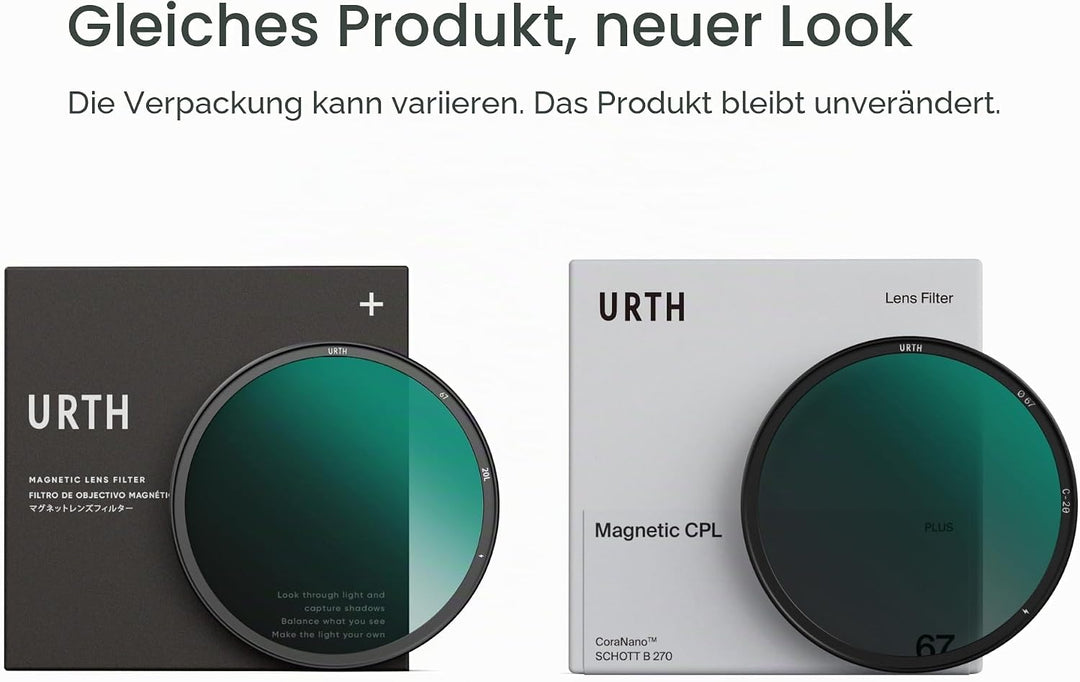 Urth 77mm Magnetisches Polfilter (Polarisationsfilter) CPL Filter (Plus+), 77mm magnetisch