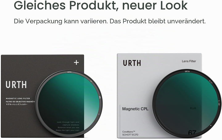 Urth 77mm Magnetisches Polfilter (Polarisationsfilter) CPL Filter (Plus+), 77mm magnetisch