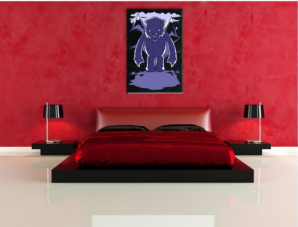 Dark Protective black Bild auf Leinwand, XXL riesige Bilder fertig gerahmt mit Keilrahmen, Kunstdruc