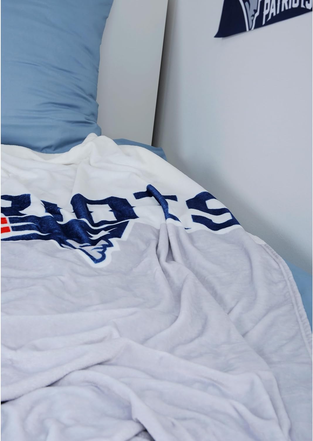 Herding Wellsoft-Flauschdecke New England Patriots, NFL American Football-Decke, 150 x 200 cm, Polye