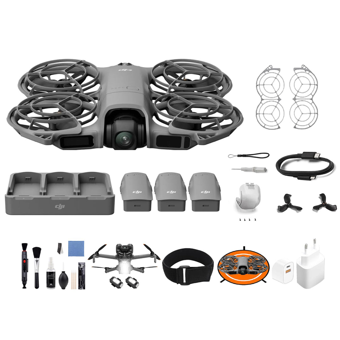 DJI Neo 2 Fly More Combo (nur Drohne), 4K-Drohne für Einsteiger, Start und Landung auf der Handfläch