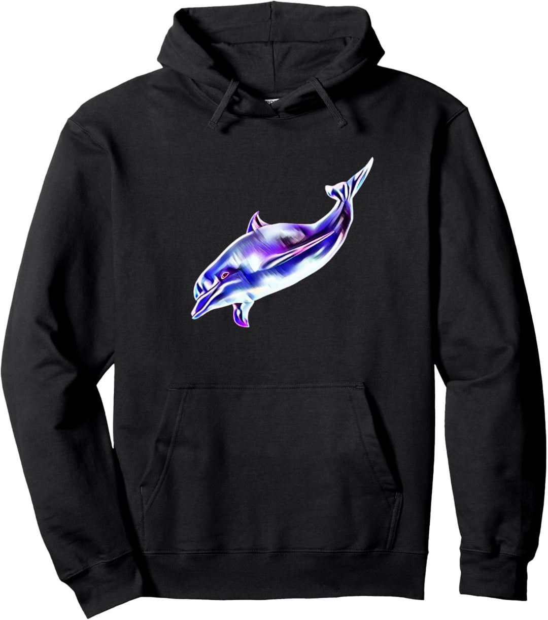 Delfin Motiv Tümmler Meeressäugetiere Tiere Ozean Delfine Pullover Hoodie