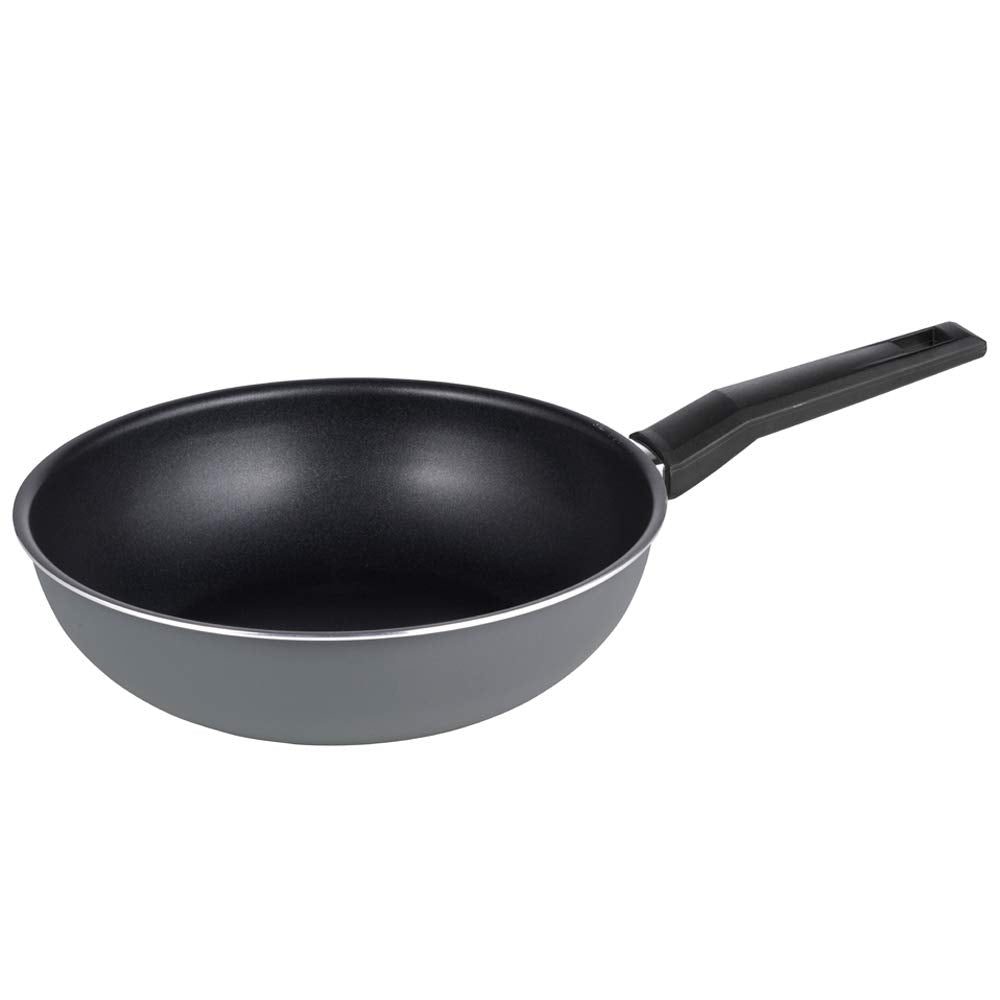 Michelino 28121 Wok-Pfanne, 24 cm, Grau