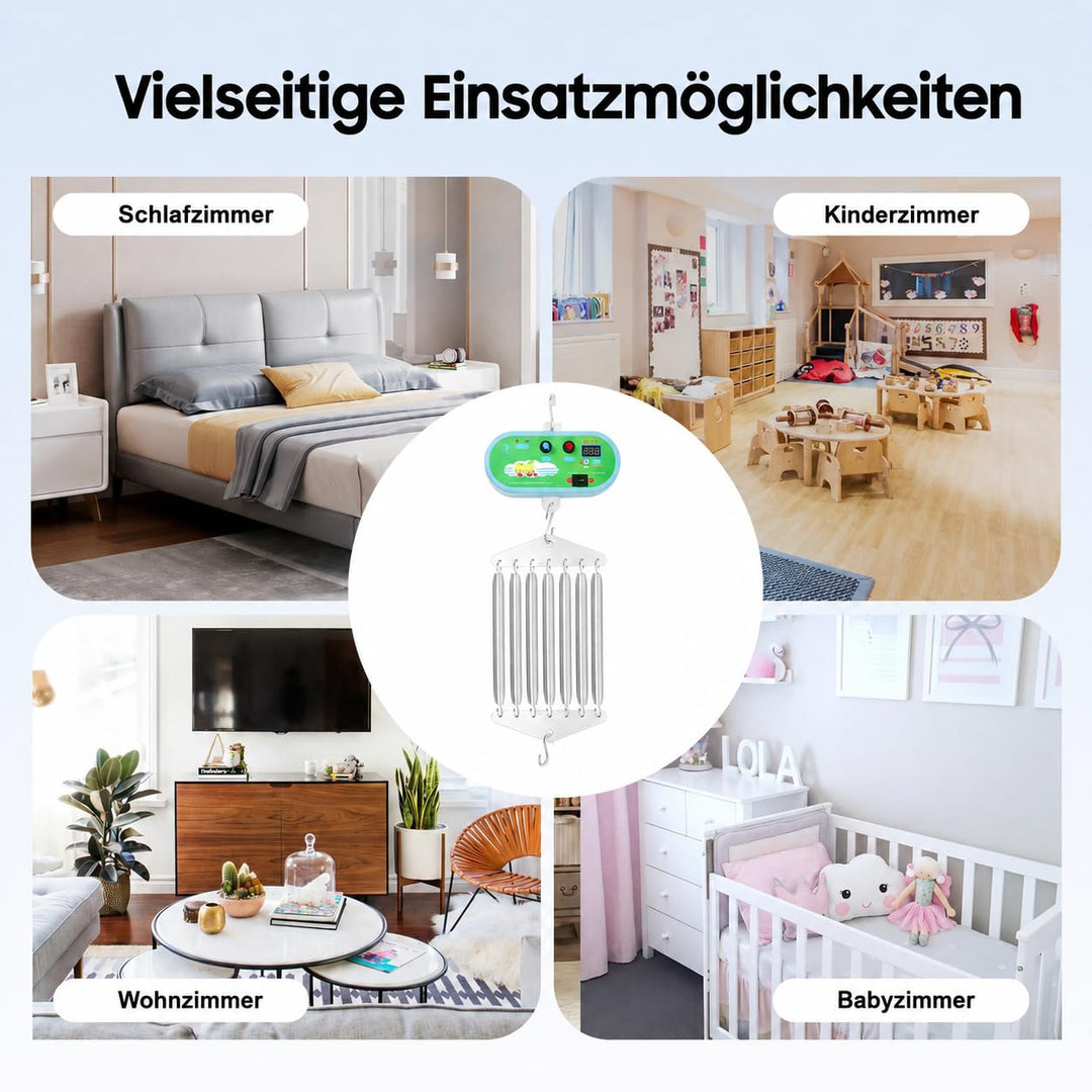 Elektrischer Federwiege Motor Controller, 20 kg Tragkraft & 12W - Wiegensteuerung mit 7 Federn, 10 S
