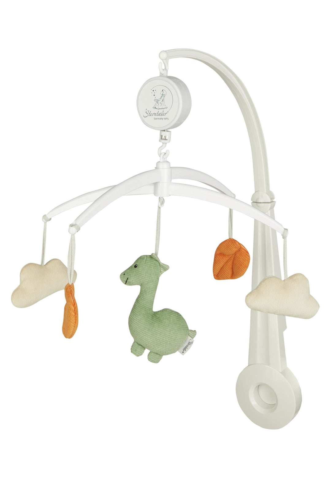 Sterntaler Mobile Dino Rexi - Baby Mobile mit Plüschfiguren aus weichem Feincord & Flausch wattiert