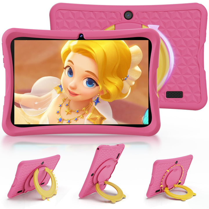 DigiLand 10,1-Zoll-Kinder-Tablet, Android 15-Tablets mit Schutzhülle, RAM 6GB + ROM 32GB, 1280 * 800