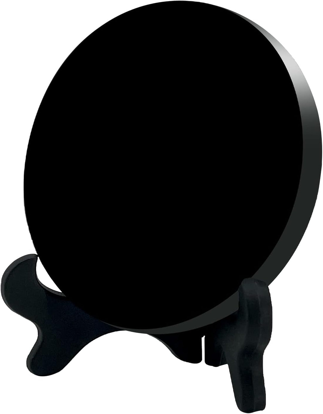 UGZDEA Schwarzer Obsidian Spiegel, Schwarzer Obsidian Wahrsagespiegel Für Heimdekoration-Yoga Medita