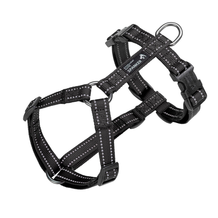 EXCELLENT ELITE SPANKER Kein Zug Hundegeschirr reflektierende Nylon Weste L-förmig einstellbar einfa
