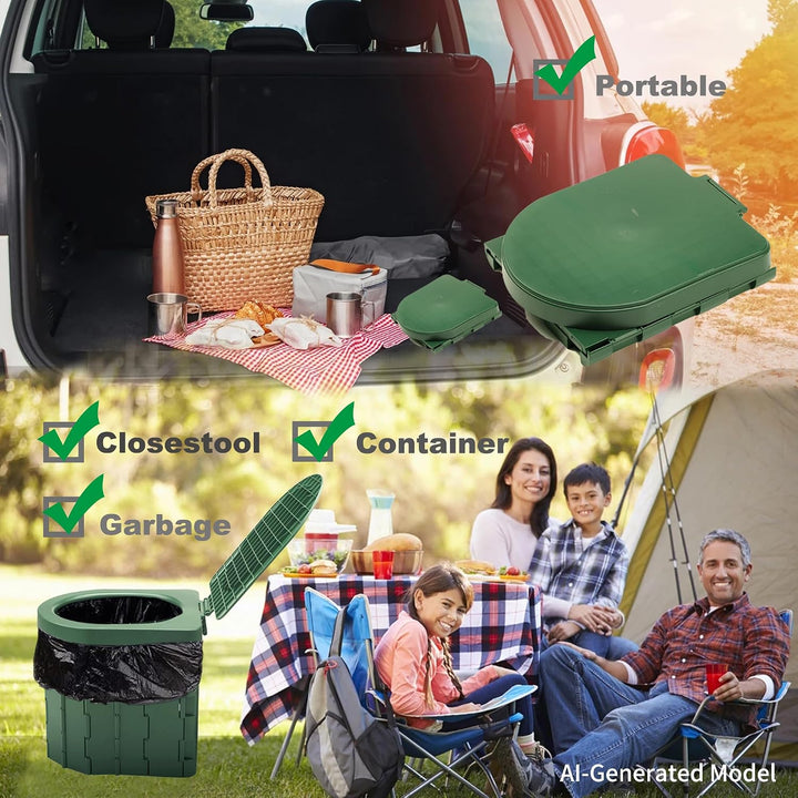KINSPORY Campingtoilette, Mobile Toilette, Trenntoilette, Tragbare Toilette für Draussen oder Drinne