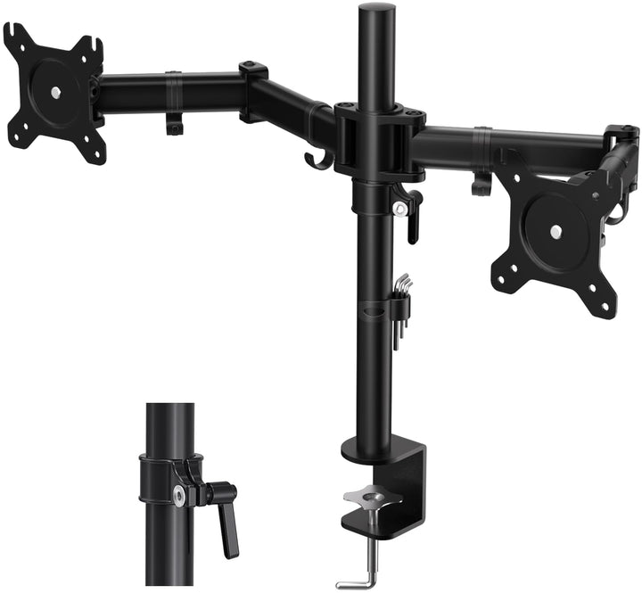 HFTEK - Monitor TV Tisch-Halterung Halter für Bildschirme von 13 bis 27 Zoll – VESA 75/100 (HF29DB),
