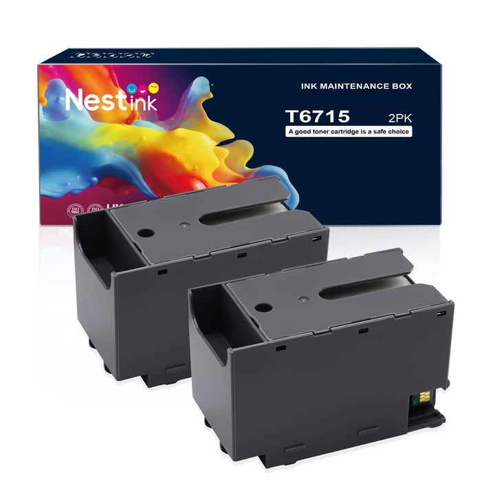T6715 T6716 (C13T671500,C13T671600) Wartungsbox Kompatibel mit WF-4720DWF WF-4725DWF WF-4730DTWF WF-
