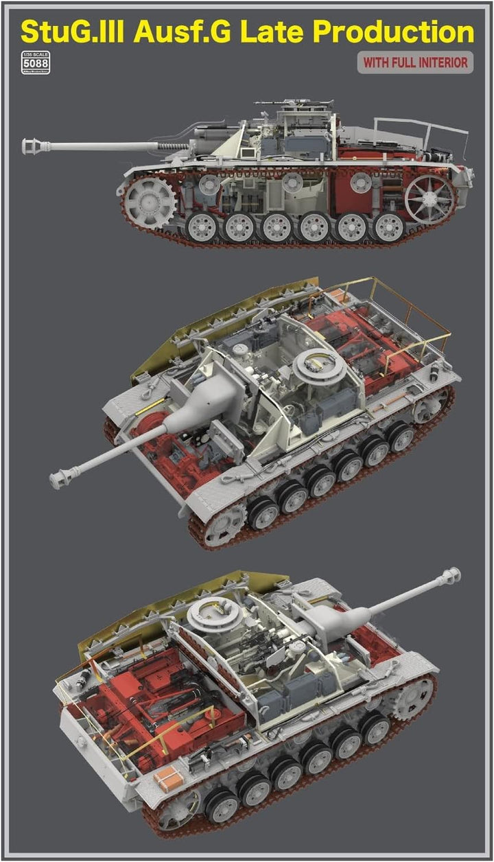 Rye Field Model 5088 RFM5088 StuG.III Ausf.G Late Production with full interior Massstab 1:35 - Mode