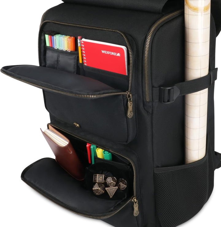ENHANCE DnD Rucksack RPG DM Tasche für Dungeon and Dragons, Reisen DnD Taschen Organizer für 6–8 auf