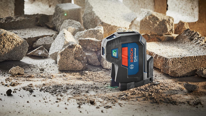 Bosch Professional 5-Punkt-Laser GPL 5 G (grüner Laser, Arbeitsbereich: bis 30 m, Tasche) GPL 5 Grün