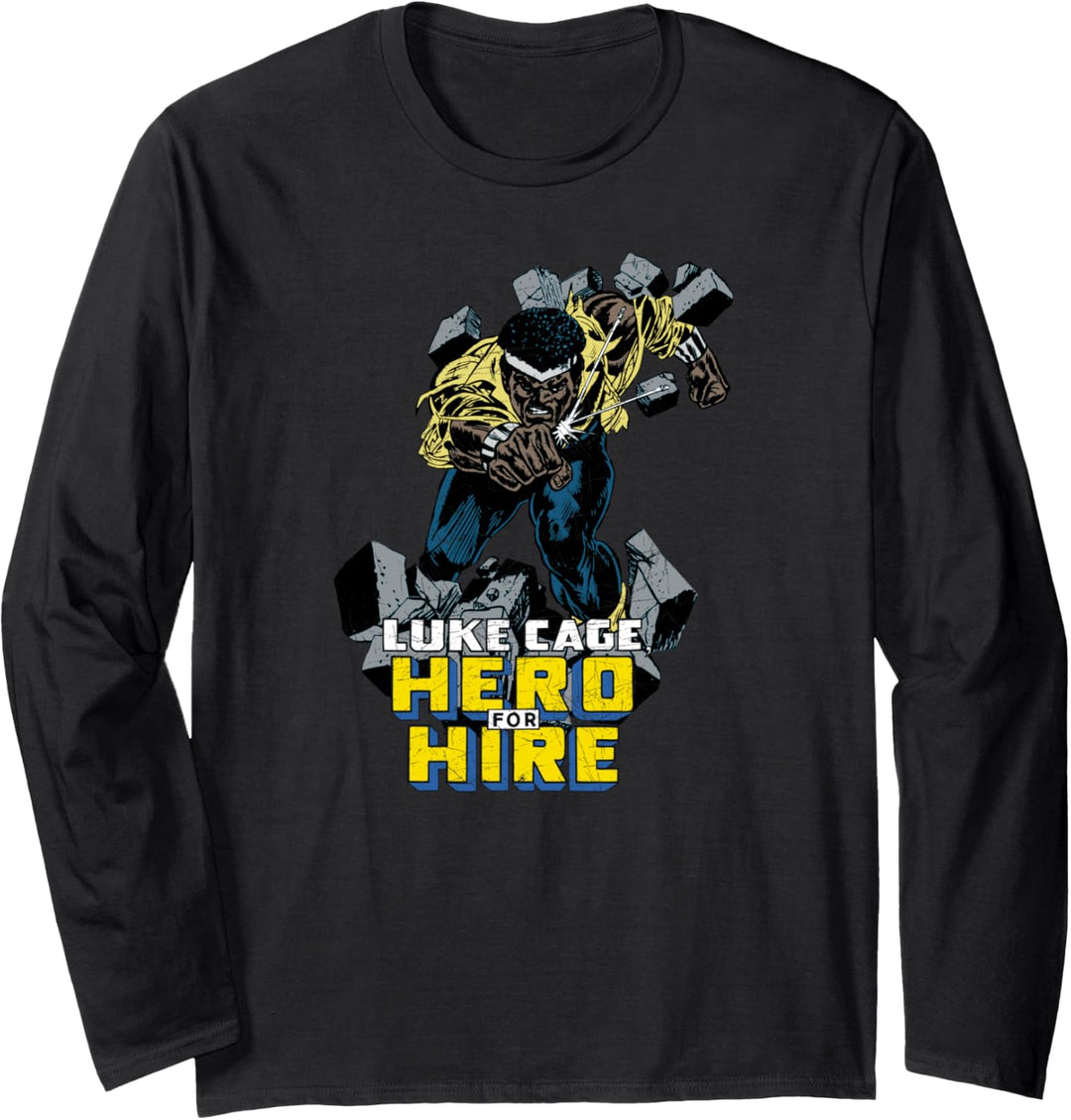 Marvel Heroes For Hire Luke Cage Langarmshirt