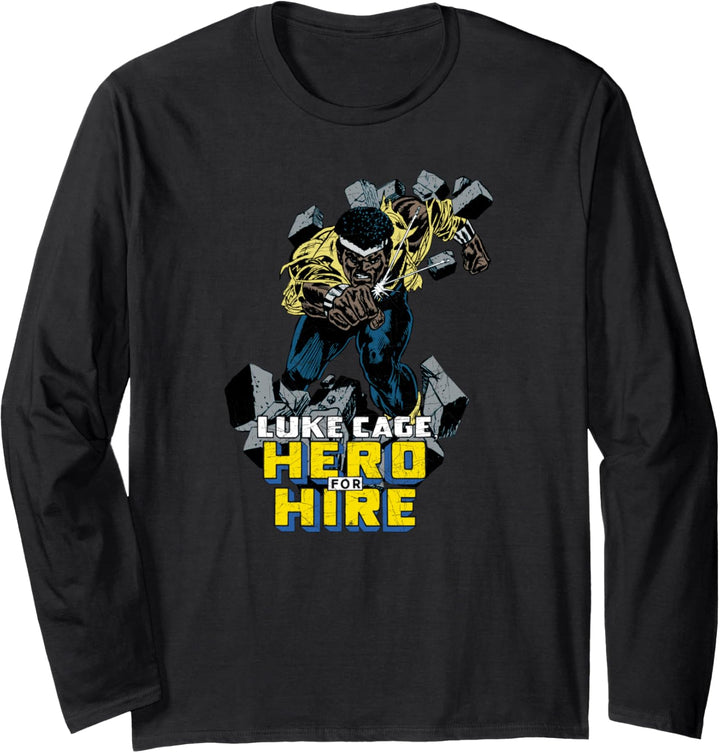 Marvel Heroes For Hire Luke Cage Langarmshirt