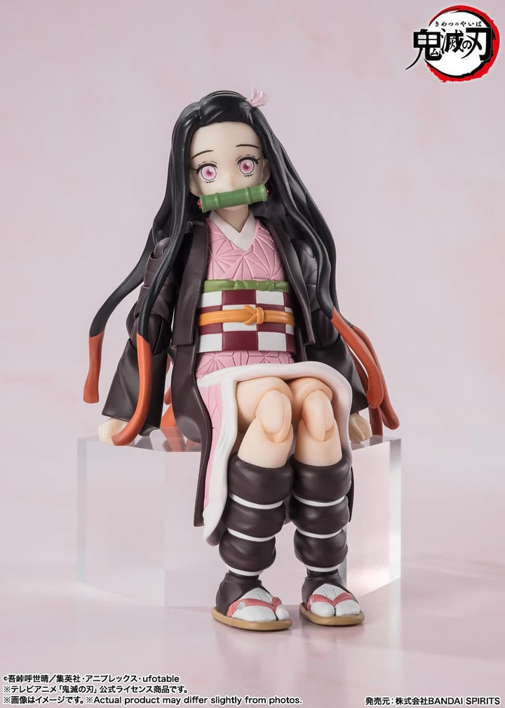 Demon Slayer: Kimetsu no Yaiba Figurine S.H. Figuarts Nezuko Kamado 13 cm Black, Black