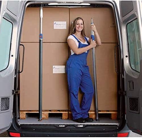 kuriershop Kim 44 Profi Plus Sperrbalken, Alu, Verstellbereich 1550-2050 mm, mit Schutzschlauch, für