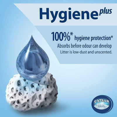 Catsan Hygiene-Katzenstreu, nicht klumpend, 3 x 20 l 20 l (Pack of 1), 20 l (Pack of 1)