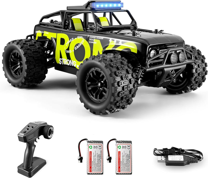 dexinco Ferngesteuertes Auto, 4WD Spielzeug Geländewagen All Terrains Offroad Elektro Fahrzeug 1/18